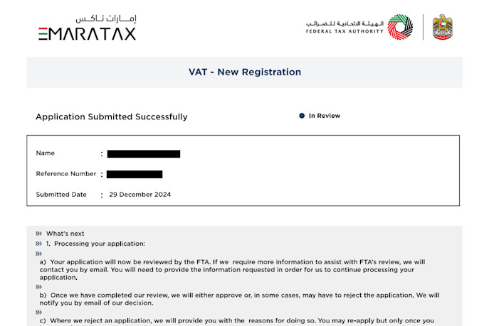 file uae corporate tax, vat with fta